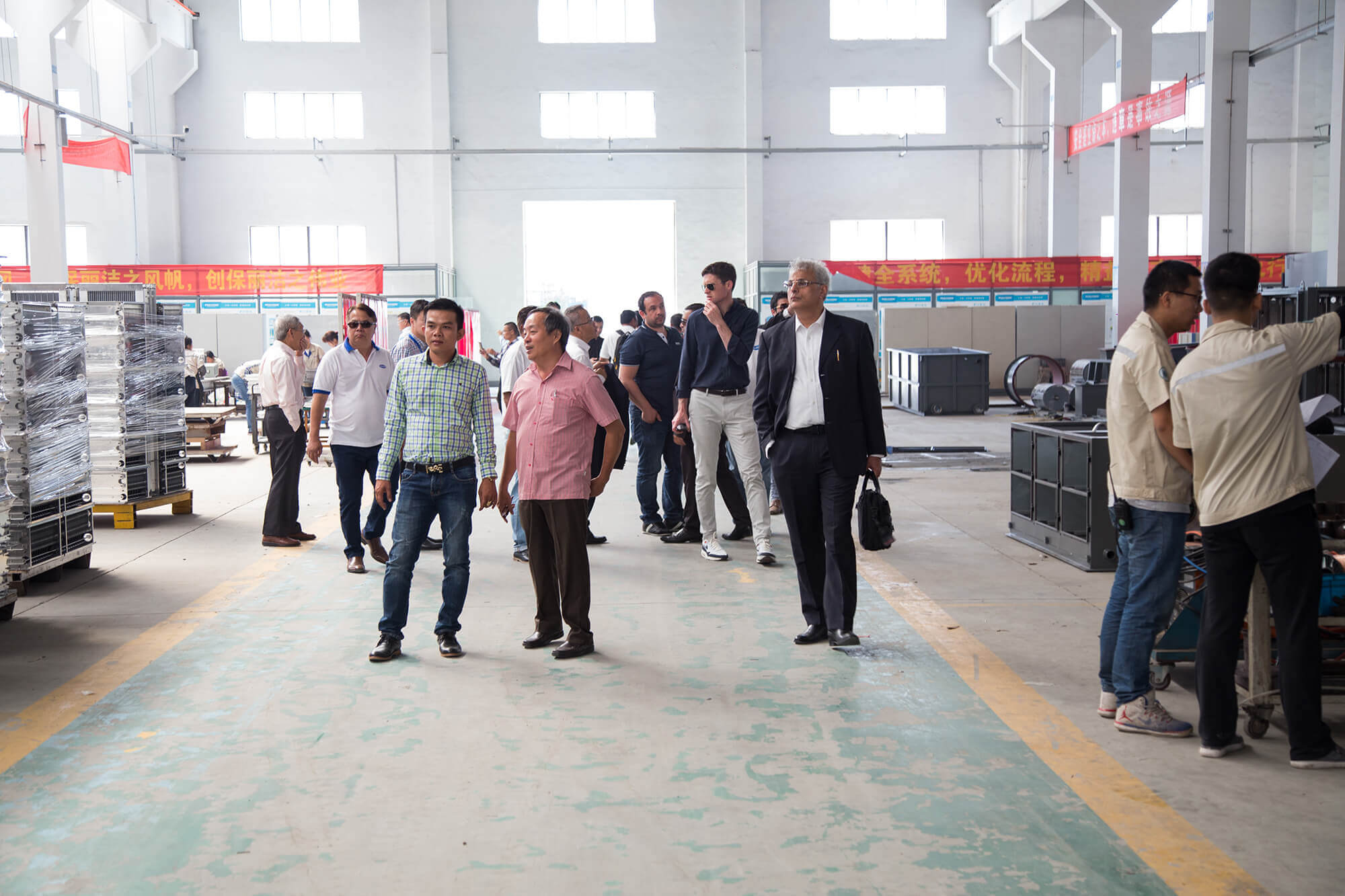 Overseas client factory inspection visit at Polygee manufacturing base
