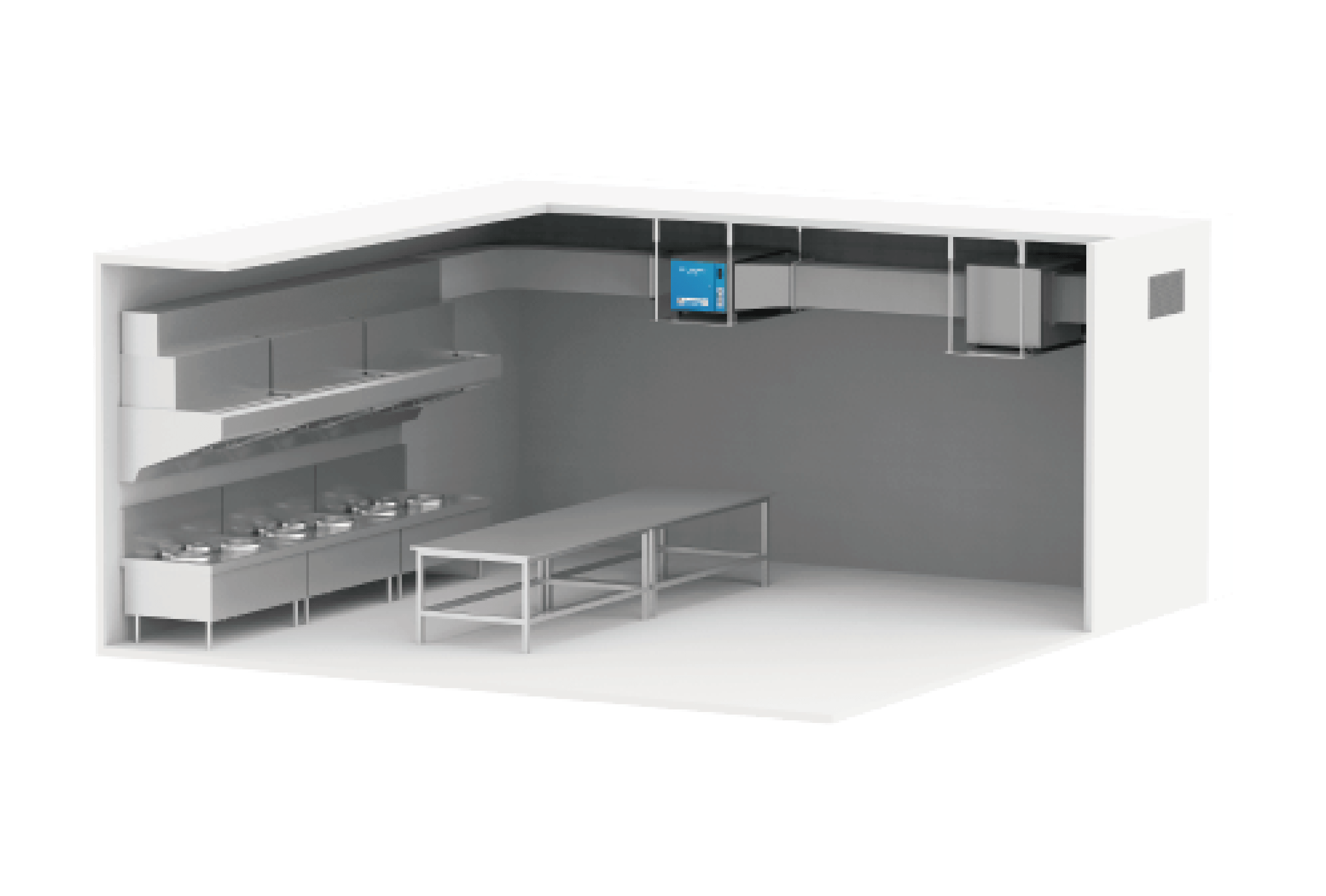 Indoor Ceiling-Mounted ESP Installation